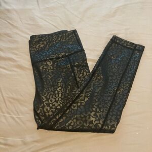 Constantly Varied Gear Black Leopard Print Capris